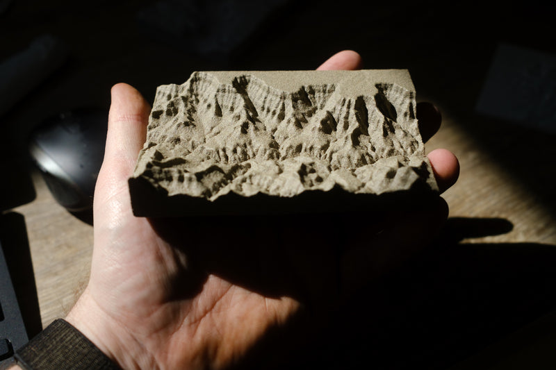 Tiny Topography. Fully Custom Location Topographic Model