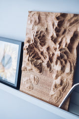 Cuillin Mountains Scotland Full Hardwood Topographic Carved Map