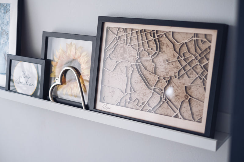 Rome Framed City Map