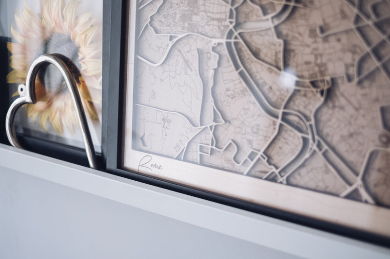 Rome Framed City Map
