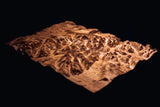 Arrochar Alps, Loch Lomond Full Hardwood Topographic Carved Map