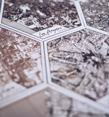 Travel Tiles. Custom Location Cartographic Tiled Wall Art