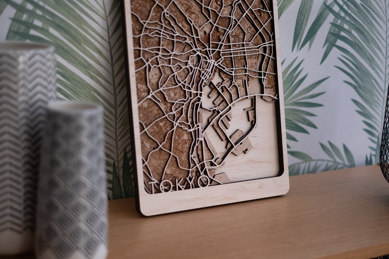 tokyo wood map