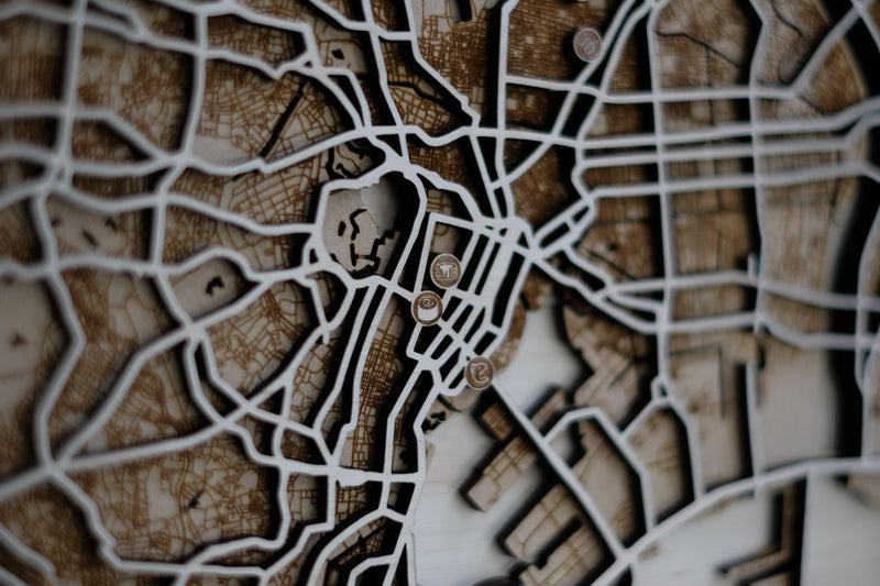 tokyo laser cut map