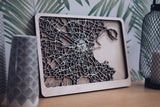 Dublin laser cut Map