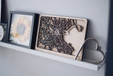 custom location wood map