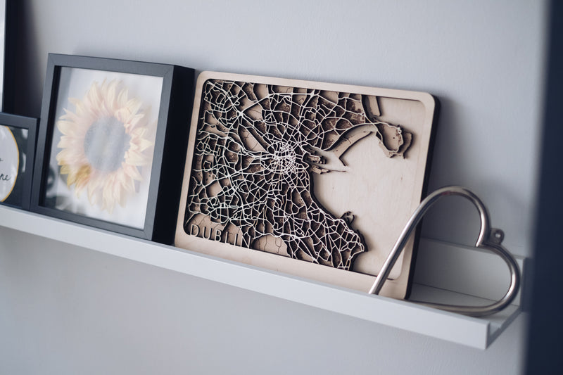 custom location wood map