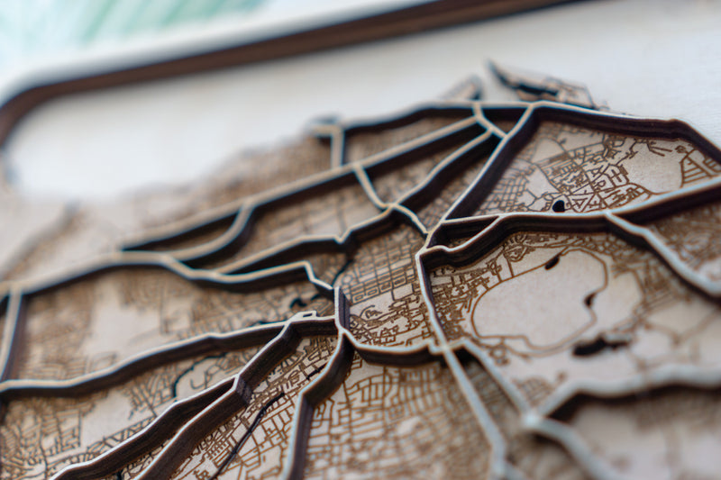 Edinburgh Laser Cut Map
