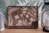 Hogwarts Laser Cut Map