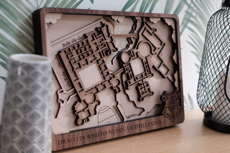 Harry Potter Laser Cut Map