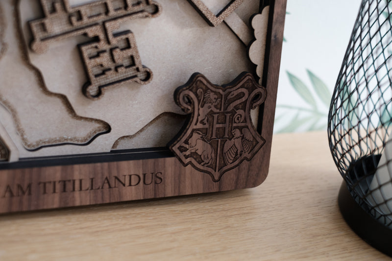 Harry Potter Laser Cut Map