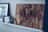Lake District Full Hardwood Topographic Carved Map