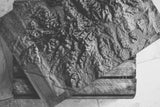 Lake District Full Hardwood Topographic Carved Map