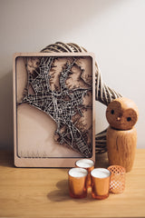 Lima laser cut Map