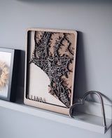 Lima laser cut Map