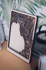 Melbourne Laser Cut Map