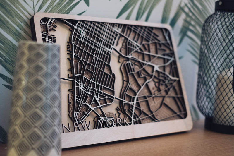 Brooklyn wood map