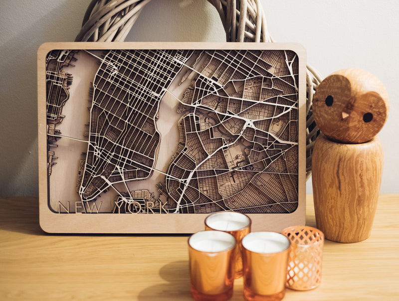 Brooklyn wood map