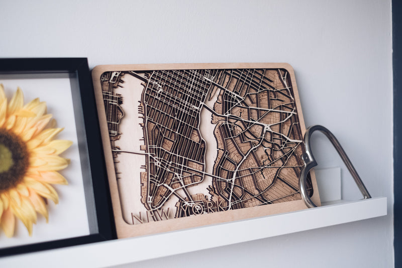 Brooklyn laser cut map