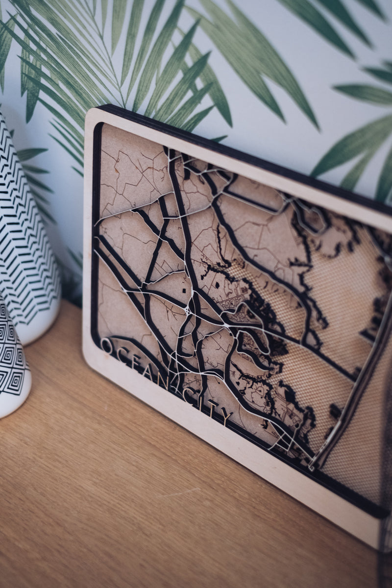 Ocean city wood art