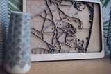 Custom wood map