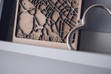 custom wood map