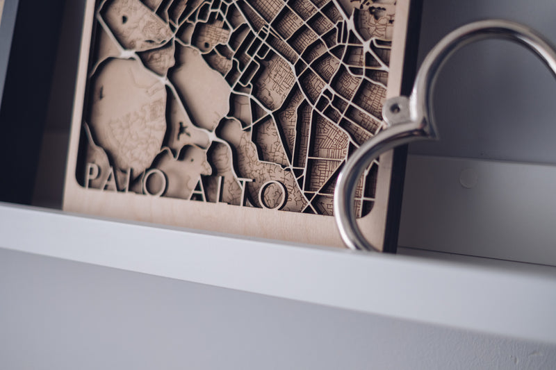 custom wood map