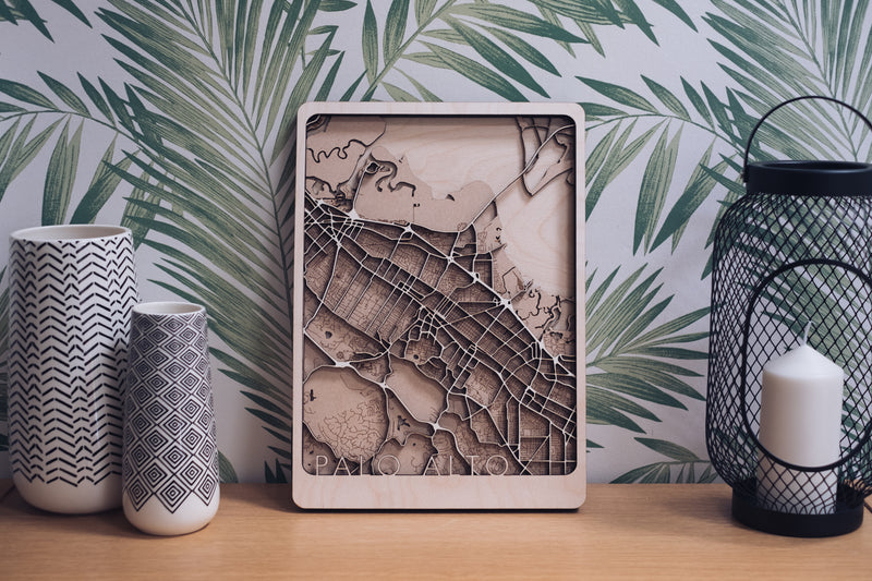 palo alto wood map