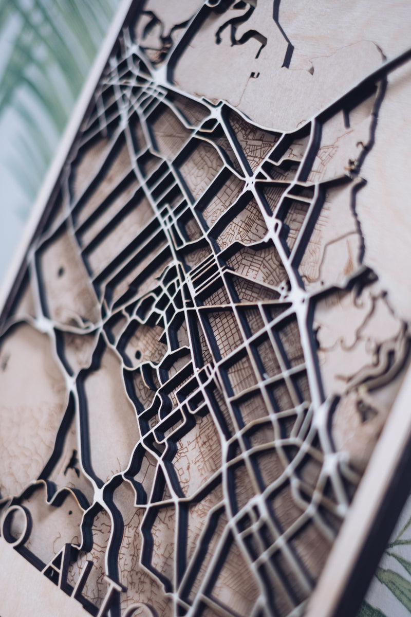 palo alto laser cut map