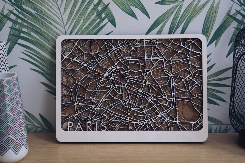 Paris wood map