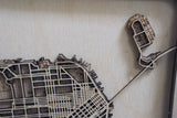 San Francisco laser cut Map
