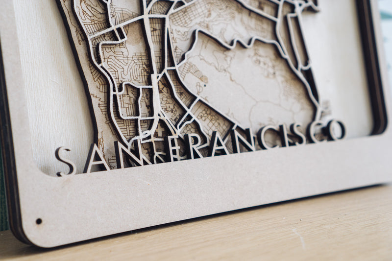 San Francisco wood Map
