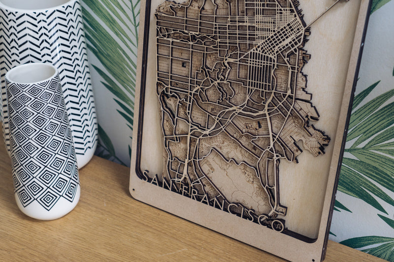 San Francisco wood Map