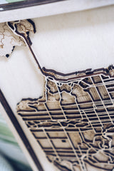 San Francisco laser cut Map