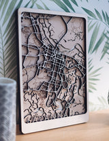 custom location wood map