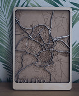 custom wood map