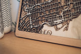 Toronto laser cut map