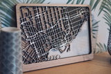 Toronto laser cut map