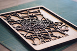 Valencia laser cut map