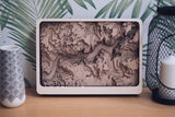 Custom Location Topographic Map