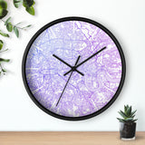 Custom Location Cartographic Wall Clock