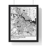 Amsterdam City Print Framed. Classic Style