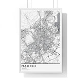Madrid City Print Framed. Classic Style