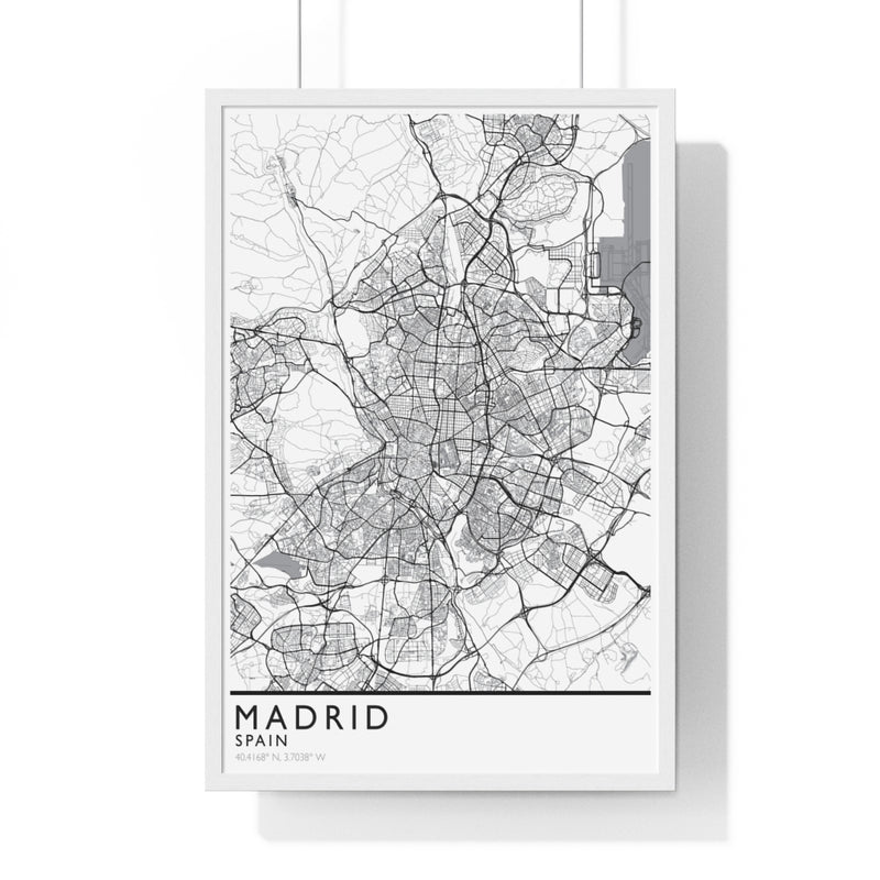 Madrid City Print Framed. Classic Style