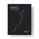 New York Marathon Print Framed. Minimal Style