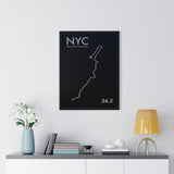 New York Marathon Print Framed. Minimal Style