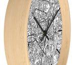 Custom Location Cartographic Wall Clock