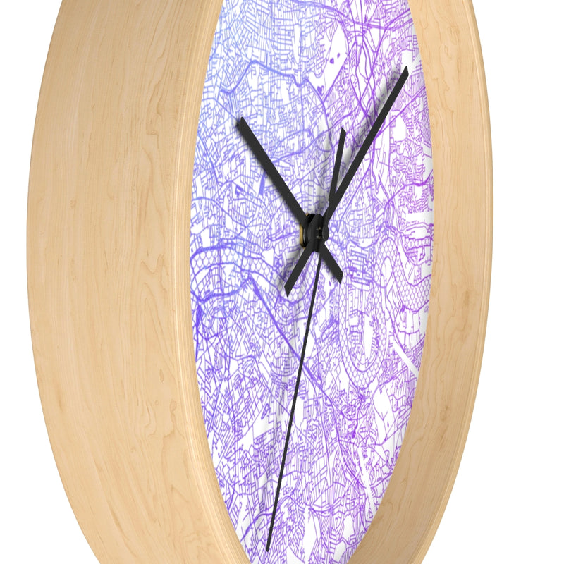 Custom Location Cartographic Wall Clock