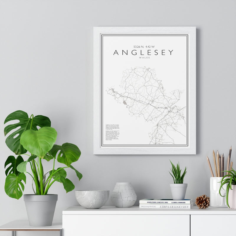 Anglesey Print Framed. Minimal Style