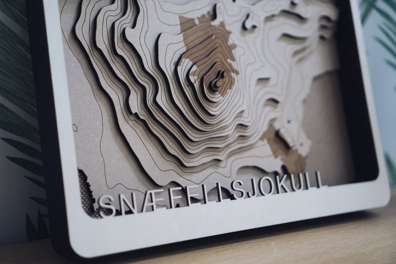 Snaefellsjokull Topographic Map